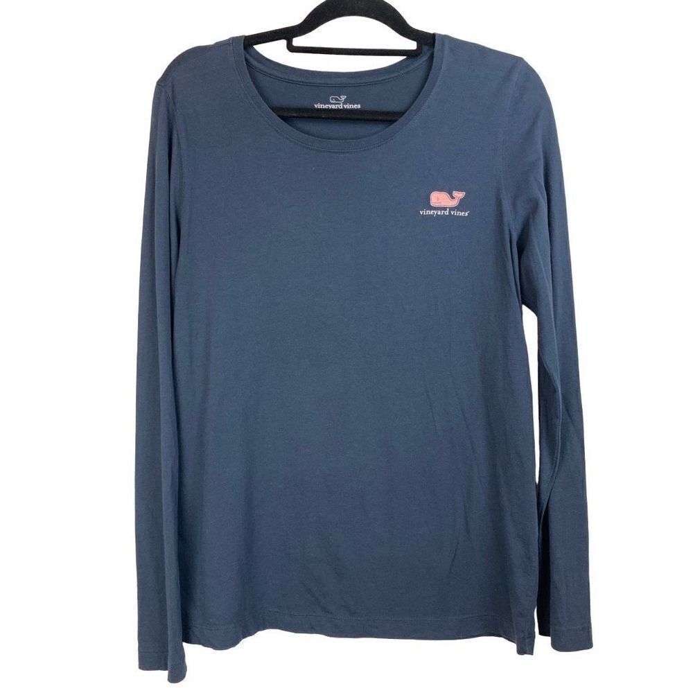 Vineyard Vines Whale Logo Long-Sleeve Performance Tee Size L